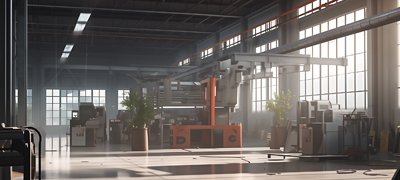 機械加工車間清潔場景