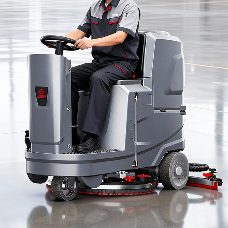 地下車庫清潔提質｜和田金葉花物業攜手YZ-X5雙刷洗地機，破解萬平車庫清潔難題